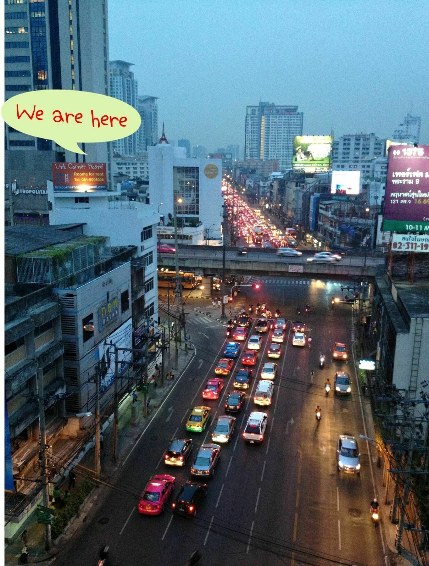 Link Corner Hostel Bangkok Exteriör bild