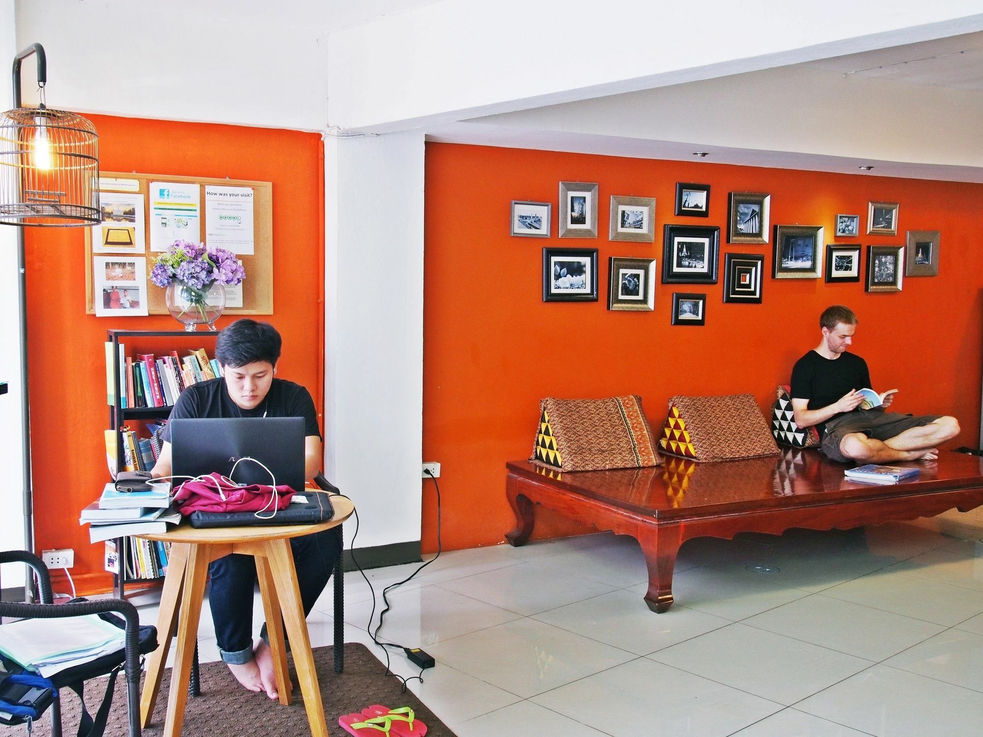 Link Corner Hostel Bangkok Exteriör bild